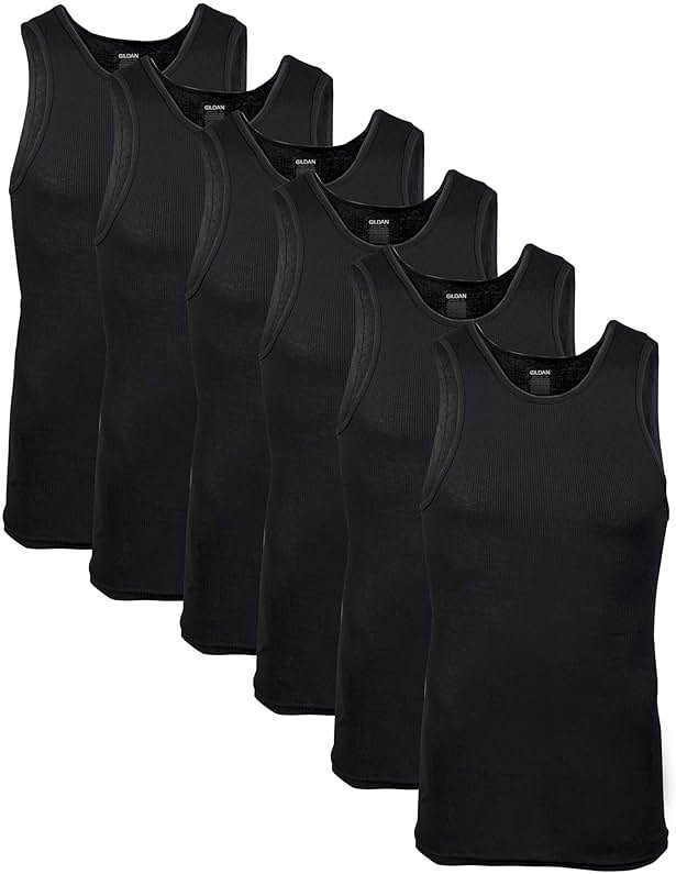 Gildan Men's A-Shirts Tanks Multipack - Product Image