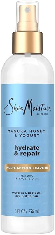 Shea Moisture Multi-Action Leave-In Conditioner Manuka Honey And Yogurt For Damaged Hair Sulfate Free Conditioner Spray 8 Oz | SheaMoisture - Product Image
