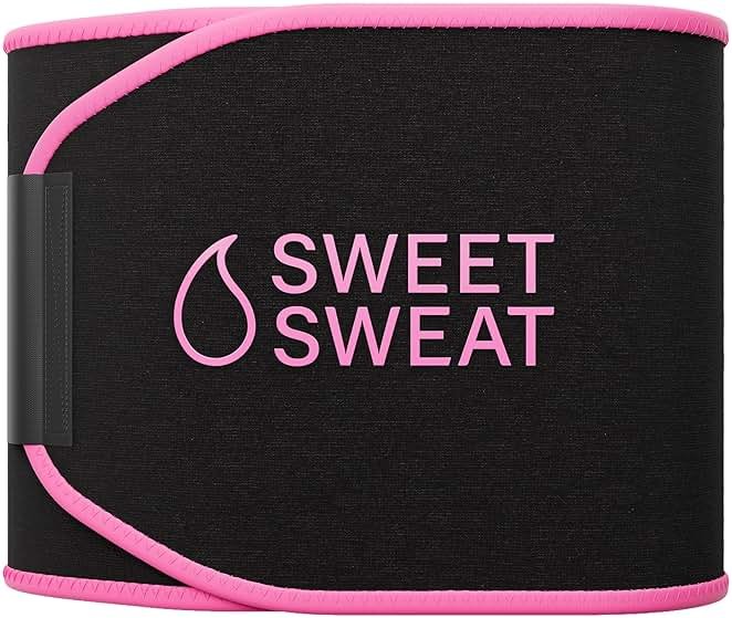 Sports Research Sweet Sweat Waist Trimmer (Core Series) - Premium Sweat Enhancing Fitness Band for Women & Men - Product Image