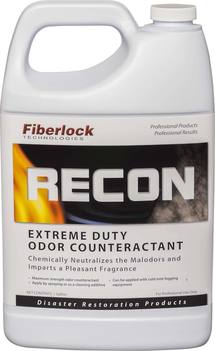 RECON Extreme Duty Odor Counteractant, 1 Gallon, Chemically Neutralizes the Source of Malodors from Fire, Water or Smoke Damage, Use as Deodorant Booster for Carpet Cleaners - Product Image