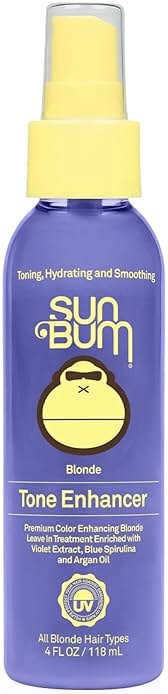 Sun Bum Blonde Tone Enhancer - Neutralizes Brass and Enhances Color and Shine of Blonde Hair - Protecting Toner against UV Rays - Made Without Parabens and Cruelty Free - 4 oz - Product Image