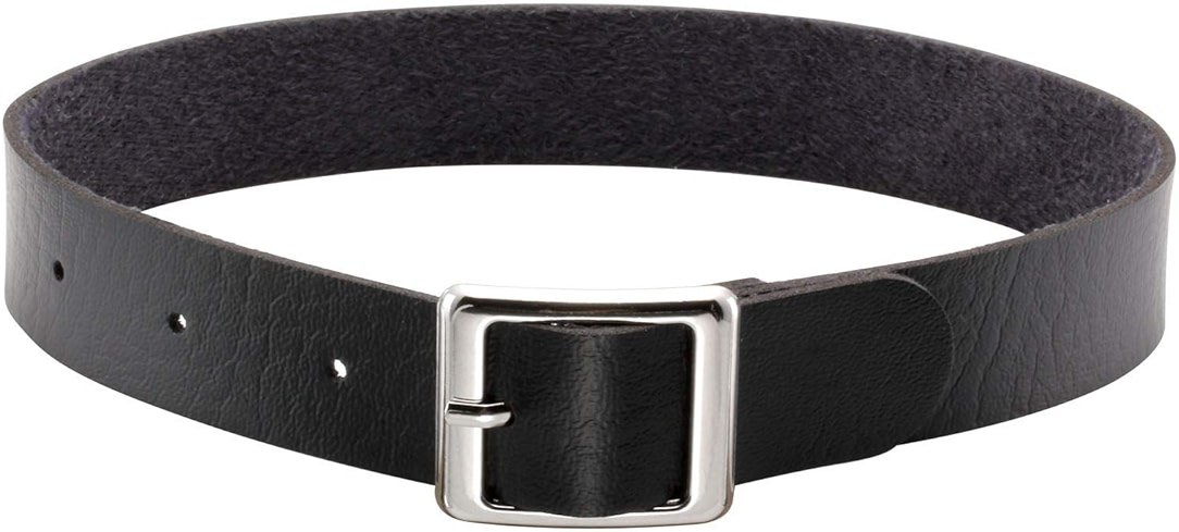 MILAKOO Womens Retro Punk Simple Style Adjustable Leather Buckle Necklace for Biker - Product Image