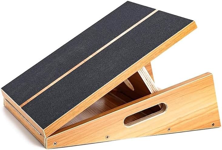 StrongTek Professional Wooden Slant Board, Adjustable Incline Board, and Calf Stretcher, Stretch Board - Extra Side-Handle Design for Portability, Full-Coverage - Product Image