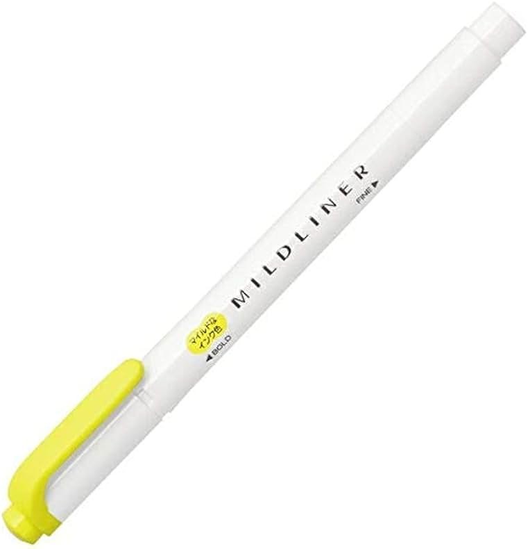 Zebra Mildliner WKT7-MLY Highlighter, Mild Lemon Yellow - Product Image