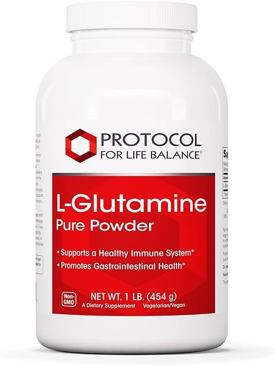 PROTOCOL FOR LIFE BALANCE L-Glutamine - Pure Powder - Muscle Tissue, Gut Health and Immune Support - 1 Pound - Product Image