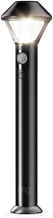 Ring Pathlight Battery — Motion-activated pathlight, bright LEDs, works with Amazon Sidewalk, Black - Product Image