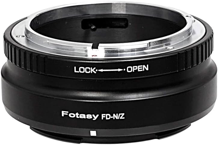 Fotasy Cannon FD Lens to Nikkor Z Mount Adapter, FD Z Adapter, Compatible with Canon FD FL Classic lense, Compatible with Nikon Z Mount Mirrorless Camera Z30 Z50 Z5 Z6 Z7 Z6II Z7II z fc Z9 - Product Image