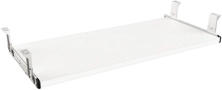 FRMSAET Furniture Accessories Office Product Suits Hardware 20/24/30 inches Keyboard Drawer Tray Wood Holder Under Desk Adjustable Height Platform. (30 inches, White) - Product Image