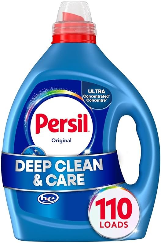 Persil Original Everyday Clean Liquid Laundry Detergent, 82.5 Fl Oz, 110 Loads, Ultra Concentrated, Deep Clean & Care for Colors & Whites, Laundry Soap for All Water Temperatures, HE Safe - Product Image