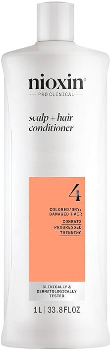 Nioxin System 4 Scalp + Hair Thickening Conditioner For Colored, Dry, & Damaged Hair with Progressed Thinning Maintain Vibrant Color Nourish & Boost Hair Density with Niacinamide & Biotin - Product Image