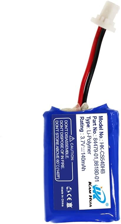 KH KAM HUA CS540, C054 Battery Replacement, 84479-01, 86180-01 Battery for Plantronics CS540, C054 Headset, - Product Image