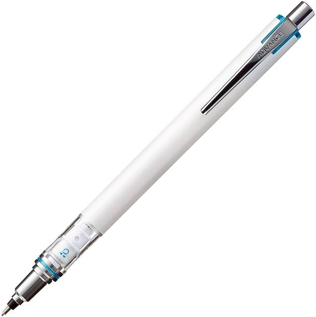 Uni Mechanical Pencil, Kuru Toga Advance, 0.7mm, White (M75591P.1) - Product Image