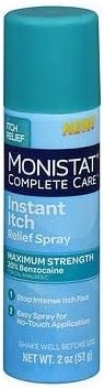 Monistat Complete Care Instant Itch Relief Spray - 2 oz, Pack of 6 - Product Image