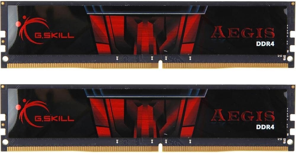 G.SKILL AEGIS Series DDR4 RAM 32GB (2x16GB) 2666MT/s CL19-19-19-43 1.20V Intel AMD Desktop Computer Memory U-DIMM (F4-2666C19D-32GIS) - Product Image
