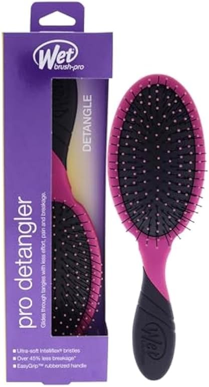 Wet Brush Pro Detangler Hair Brush – Pink | IntelliFlex & HeatFlex Bristles | Pain-Free Styling for Wet or Dry Hair | Safe for Blow Drying | For All Hair Types, Extensions & Wigs - Product Image
