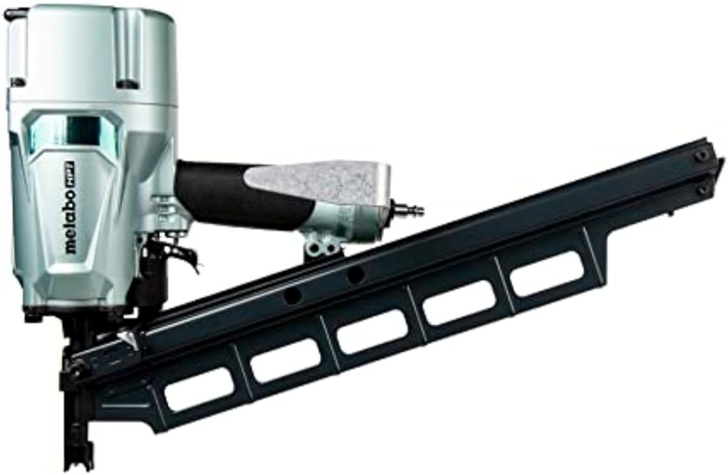 Metabo HPT Framing Nailer, Pro-Preferred Pneumatic Power Nailer & Framing Tool For Flooring, Roof Decking & More, Rapid Response Cylinder Valve, 21° 2" to 3-1/4" Plastic Collated Nails, NR83A5(S) - Product Image