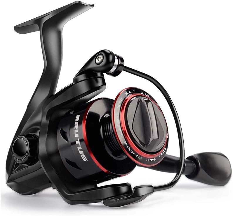 KastKing Brutus Spinning Reel, Freshwater Spinning Fishing Reels, Graphite Frame, CNC Aluminum Spool, 5.2:1 Gear Ratio, 4+1 Ball Bearings - Product Image