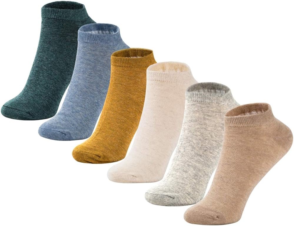 MAGIARTE Womens Cotton Ankle Socks Low Cut Athletic Casual Mutil Color No Show Running Socks for Women - Product Image