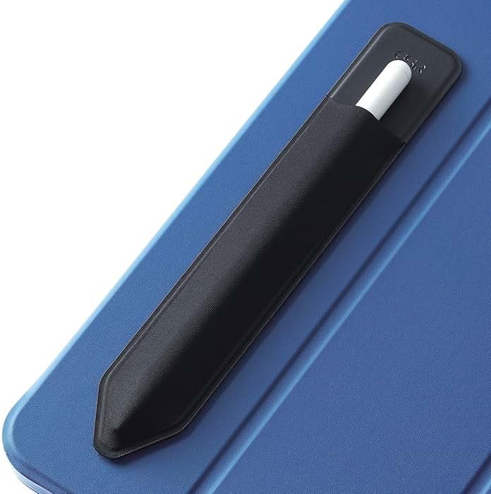 ESR Pencil Case Holder Compatible with The Pencil (Pro and 1st and 2nd Gen), Elastic Pocket for Stylus Pen [Pencil Protected and Safe] Pouch Adhesive Sleeve Attached to Case for Pencil, Black - Product Image