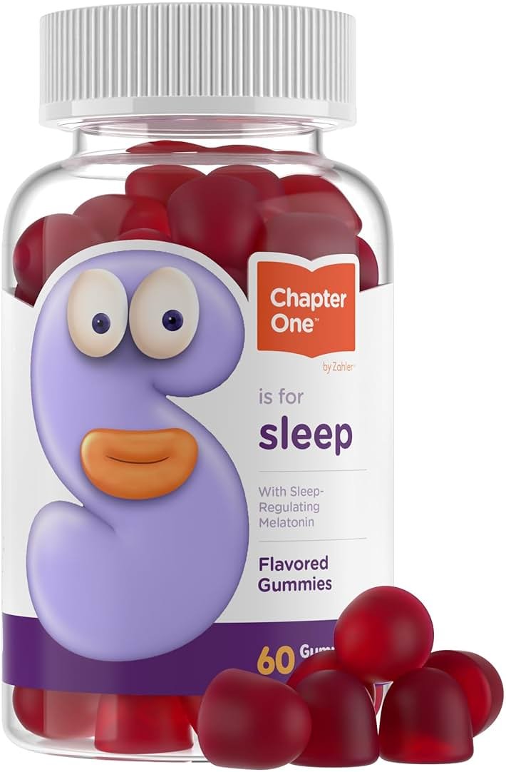 Zahler Chapter One Sleep Gummies - 2.5 mg Melatonin Gummies to Support Restful Sleep - Dietary Supplement for Kids' Bedtime Routine - Kosher, Gluten-Free & Dairy-Free - 60 Count - Product Image
