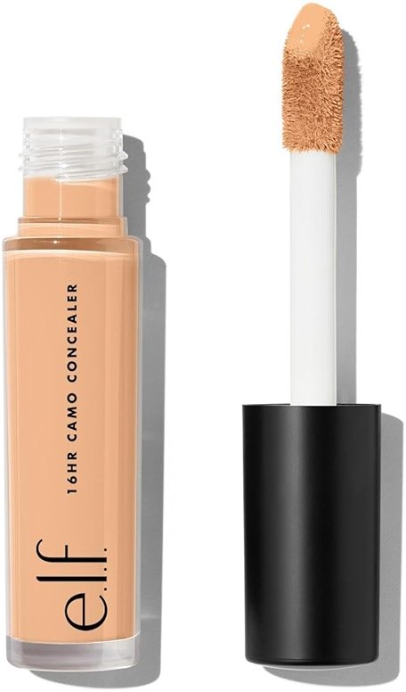 e.l.f. 16HR Camo Concealer, Full Coverage, Matte Finish Under-Eye & Blemish Corrector, Hydrating Formula, 16-Hour Crease-Resistant Wear, Medium Beige - Product Image