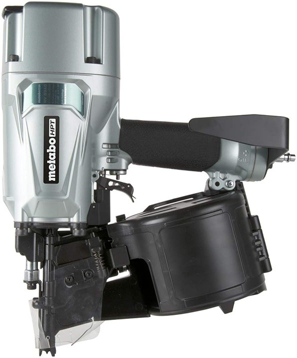 Metabo HPT Coil Framing Nailer | Pro Preferred Brand of Pneumatic Nailers | 15 Degree Magazine | Accepts 2-Inch up to 3-1/4-Inch Nails | Ideal for Wall Sheathing, Roof Decking, & Subflooring | NV83A5 - Product Image