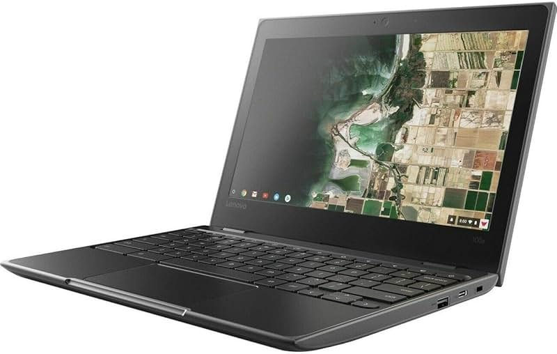 Lenovo 11.6in Chromebook, Intel Celeron N3350 Processor, 4GB RAM, 32GB eMMC SSD, WiFi, Bluetooth, Chrome OS (Renewed) - Product Image