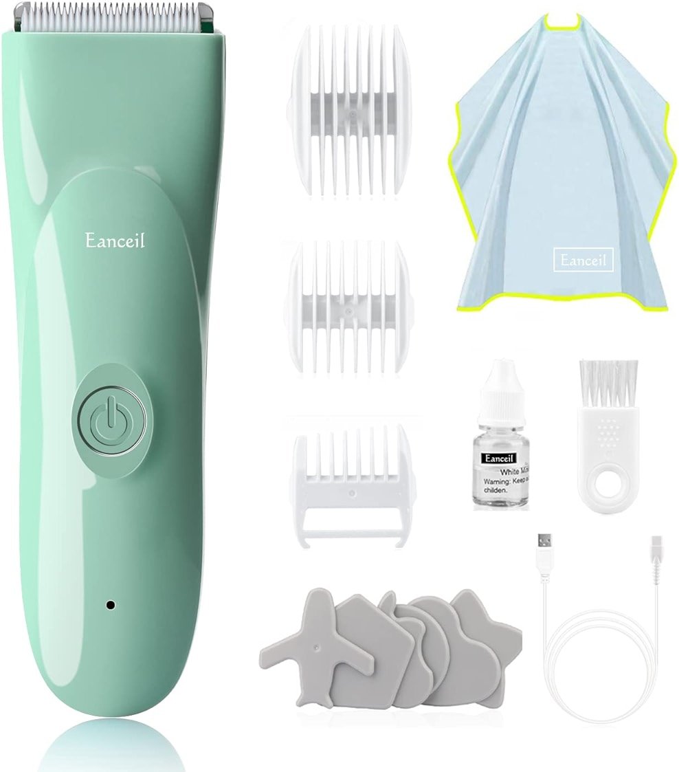 Baby Hair Clippers - Ultra Quiet Electric Hair Trimmer, Cordless Rechargeable Waterproof Haircut Kit for Kids Infants & Adult. - Product Image