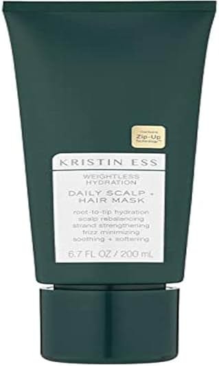 Kristin Ess Hair Weightless Hydration Daily Scalp + Hair Mask - Soothes Scalp, Hydrates Hair, Rebalancing Treatment, Frizz Minimizing, Vegan, Color & Keratin Safe, 6.7 fl oz - Product Image