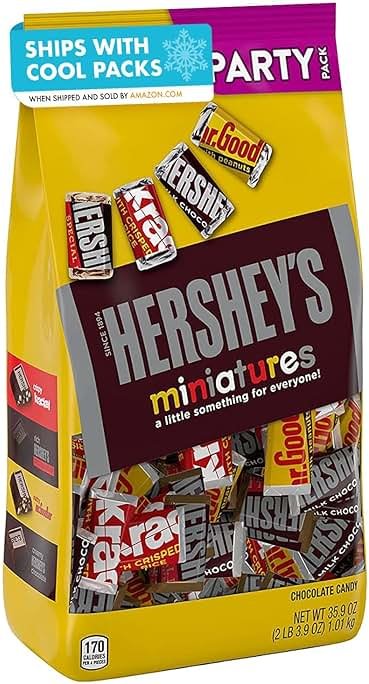 HERSHEY'S Miniatures Assorted Chocolate Candy Party Pack, 35.9 oz - Product Image
