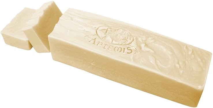 Organic Goat's Milk Soap Loaf - Cut Into 8 to 10 Soap Bars - Natural Ingredients - Hypoallergenic - 2 Pound Block - Product Image