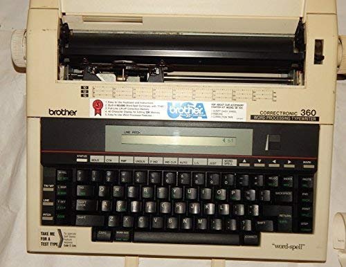 Brother Electric Typewriter Correctronic Word Processing Model 360 LCD Readout Screen and New Cartridge (Renewed) - Product Image