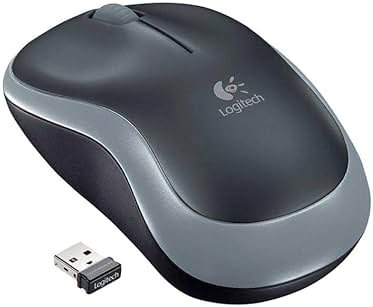 Wireless Mouse - Logitech M185 Wireless Mouse,Black Red - Product Image