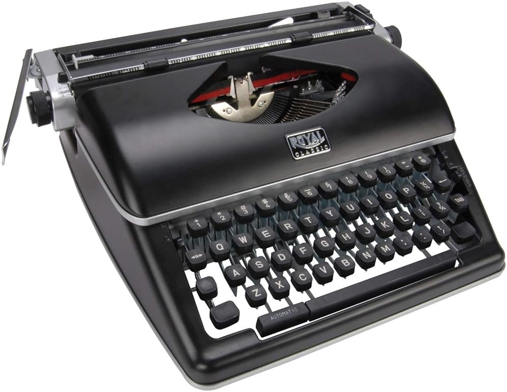 Royal Consumer Information Products Classic Retro Manual Typewriter (Black), Model Number: 79104P - Product Image