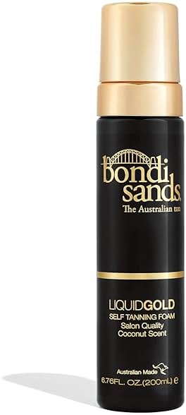 Bondi Sands Liquid Gold Self Tanning Foam | Lightweight + Quick Dry Foam Enriched with Argan Oil, Provides a Hydrated Streak-Free Tan | 6.76 Oz/200 mL - Product Image