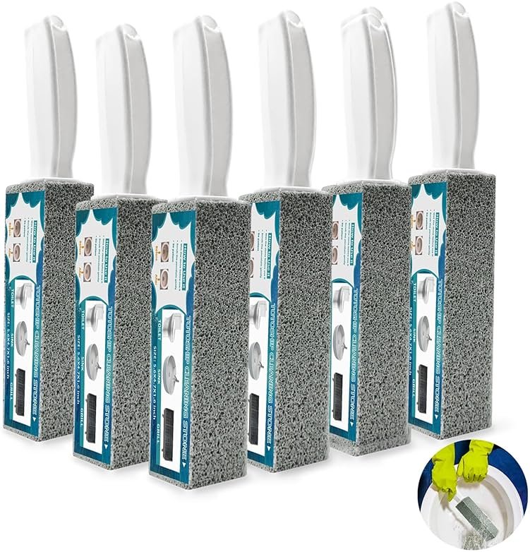 Pumice Stone for Toilet Bowl Cleaning with Handle Household Cleaning 6 Pack - Product Image
