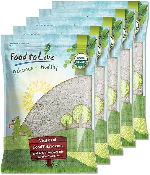 Food to Live Organic Pumpkin Seeds Protein Powder, 25 Pounds – 60% Protein, Non-GMO, Non-Irradiated, Pure Flour, Kosher, Vegan Superfood, Bulk, Great for Baking, Drinks and Smoothies - Product Image