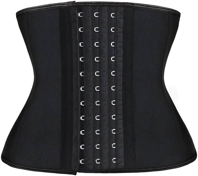 Atbuty Short Torso Waist Trainers Cincher Corset Underbust Body Shaper Latex Sport Girdle - Product Image