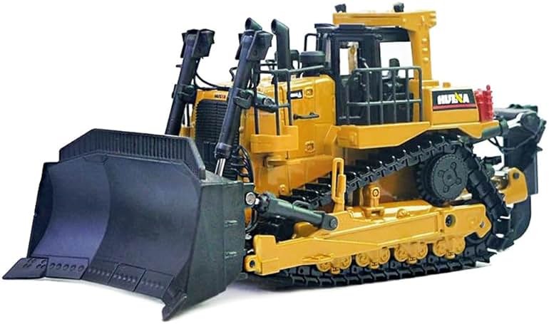 Ailejia 1/50 Scale Diecast Truck Alloy Models Bulldozer Vehicle Construction Vehicle Model Engineering Car Toy boy Gift (Bulldozer) - Product Image