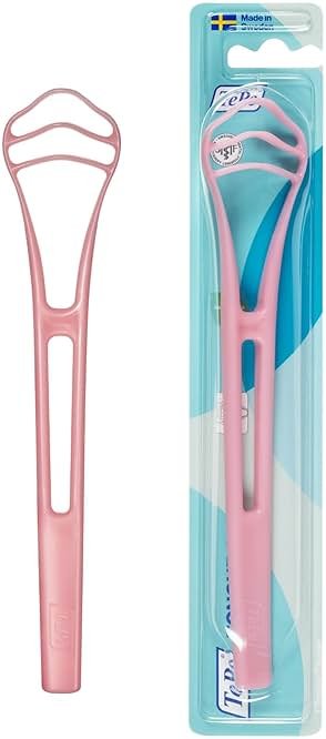 TePe Good Tongue Scraper Cleaner, Bioplastic Tongue Cleaner for Adults and Kids, Plastic Scraper, 1 Pk - Product Image