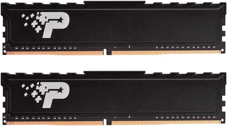 Patriot Memory Signature Premium DDR4 32GB (2x16GB) 2666MHz (PC4-21300) UDIMM Kit with Heatshield PSP432G2666KH1 - Product Image