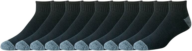Amazon Essentials Men's Cotton Ankle Socks, Comfortable, Moisture Wicking, Cushioned - Product Image