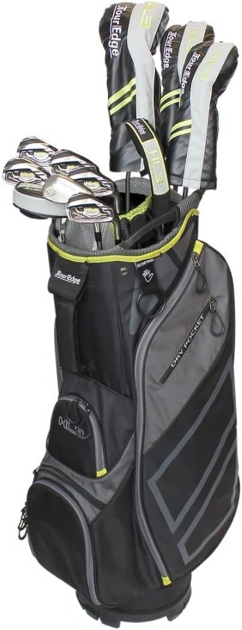 Tour Edge HL3 to-Go Mens Complete Golf Set Senior-Graphite-RH, Black/Grey/Green (HKSRGA10.B) - Product Image