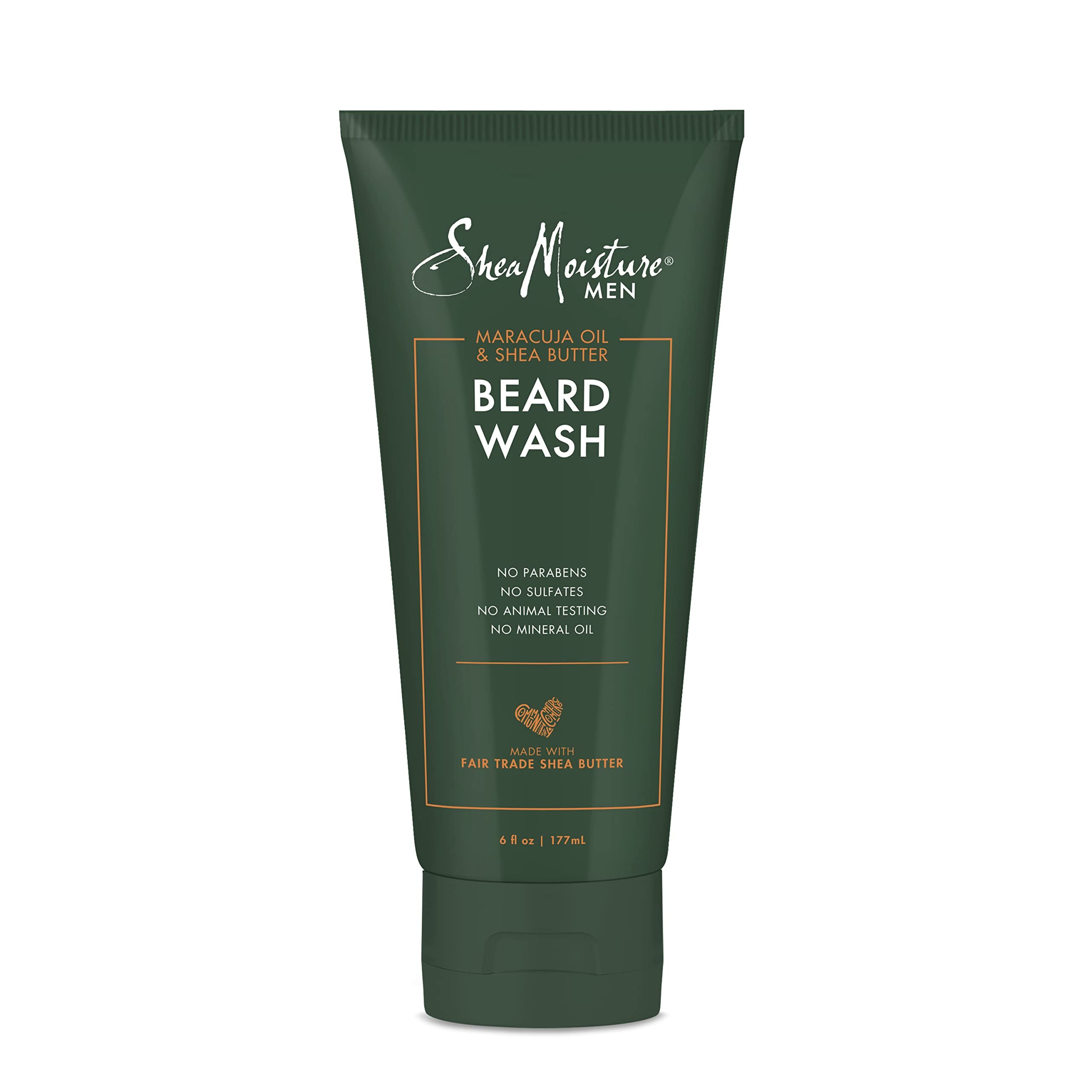 SheaMoisture Beard Wash for Full Beards - Maracuja Oil & Shea Butter to Deep Clean and Refresh - 6 oz - Product Image