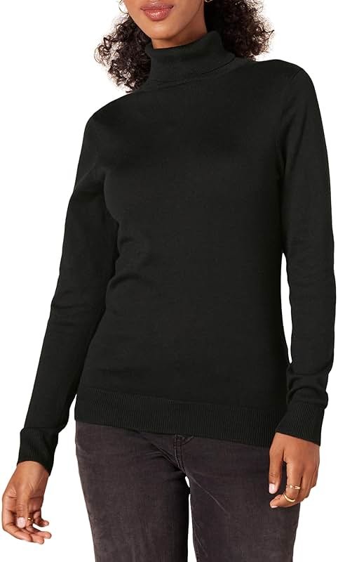 Amazon Essentials Womens Classic-Fit Lightweight Long-Sleeve Turtleneck Sweater (Available in Plus Size) - Product Image