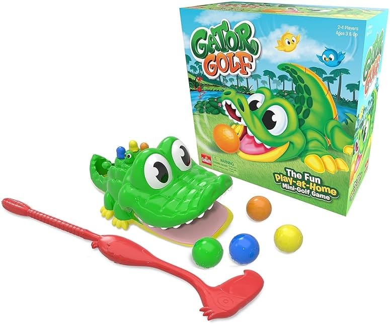 Gator Golf - Putt The Ball into The Gator's Mouth to Score Game by Goliath, Single, Gator Golf, 27 x 27 x 12.5 cm for age 3+ years - Product Image