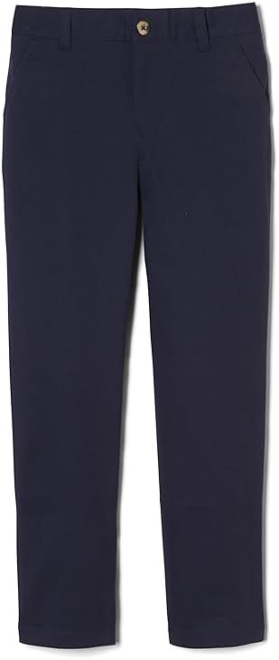 French Toast Boys' Adjustable Waist Straight Fit Stretch Twill Chino Pant - Product Image