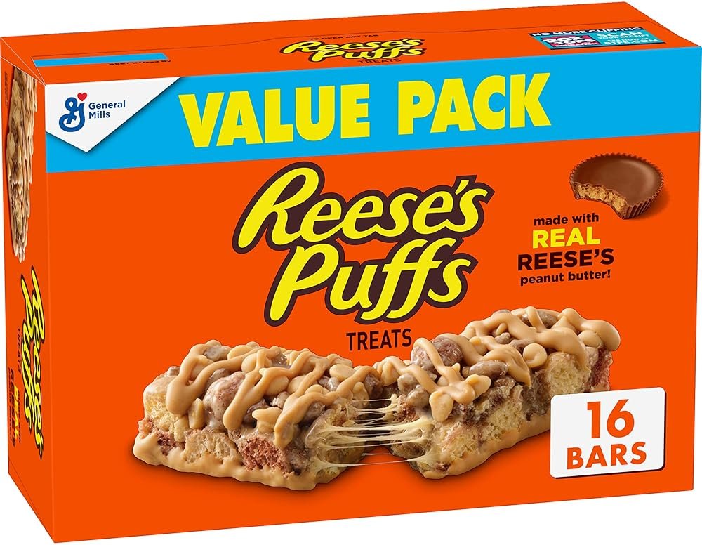 Reese's Puffs Breakfast Bars, 16 Bars (Pack of 4) - Product Image
