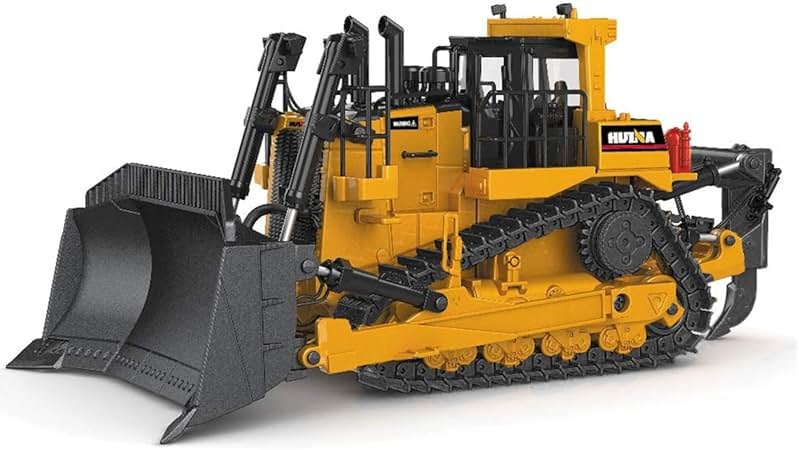 fisca 1/50 Diecast Bulldozer Model Metal Construction Vehicle Toy - Product Image