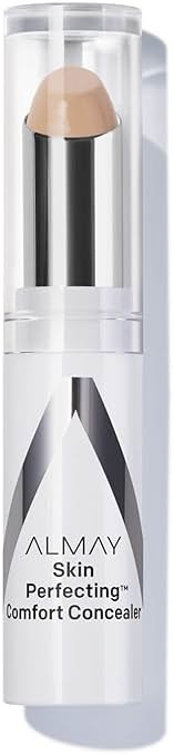 Almay Skin Perfecting Comfort Concealer, Face Makeup, Full Coverage, Natural Looking Finish, Cruelty-Free, Hypoallergenic, Dermatologist Tested, 100 Fair, 1 Count - Product Image